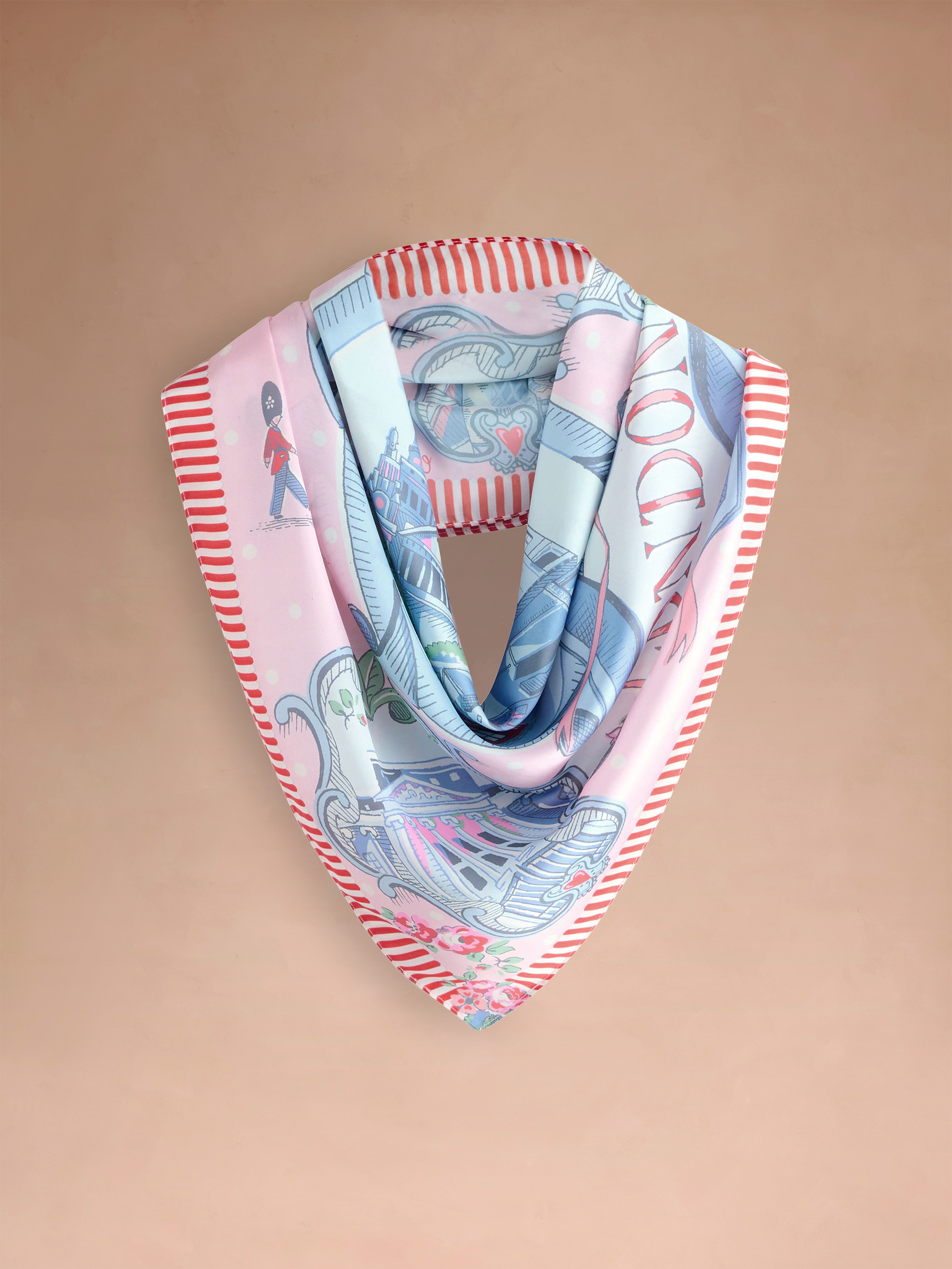 London Town 方形絲巾