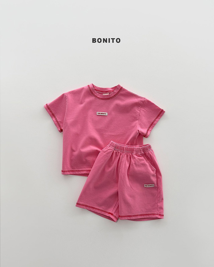 正韓夏Bonito 嫩嬰/小童三色車縫線套裝