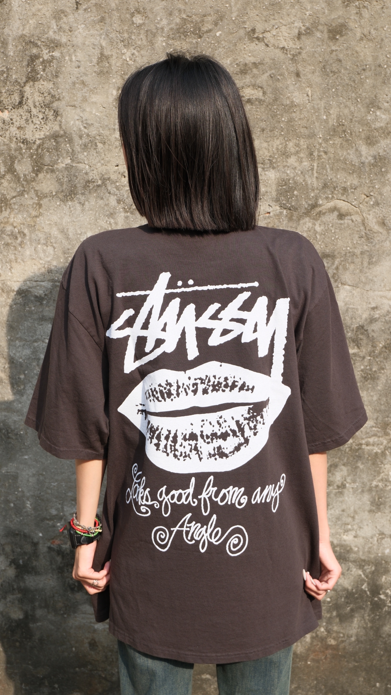 STUSST 26SS ANY ANGLE TEE PIGMENT DYED 嘴唇 短Tee 1905196