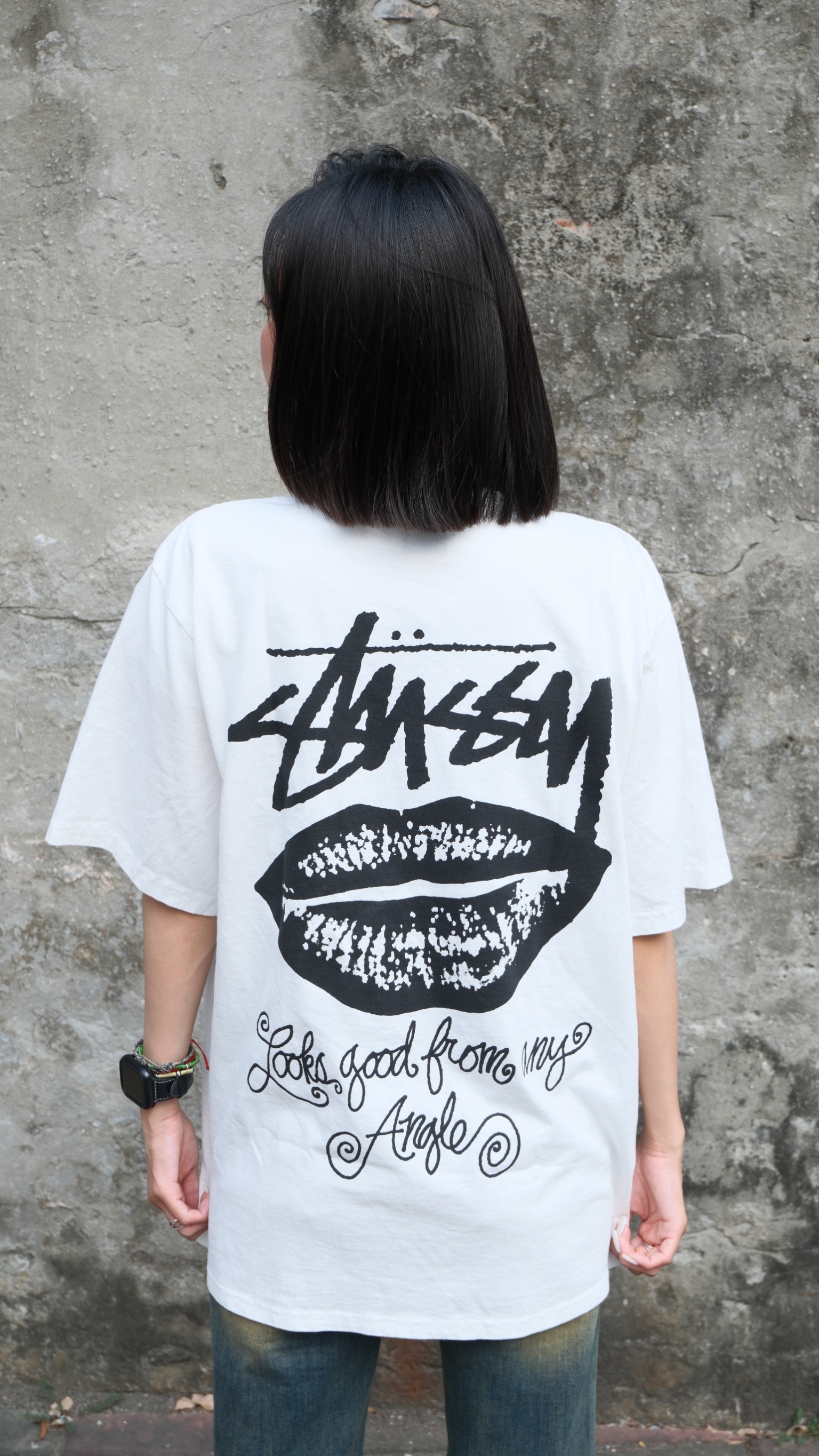 STUSST 26SS ANY ANGLE TEE PIGMENT DYED 嘴唇 短Tee 1905196