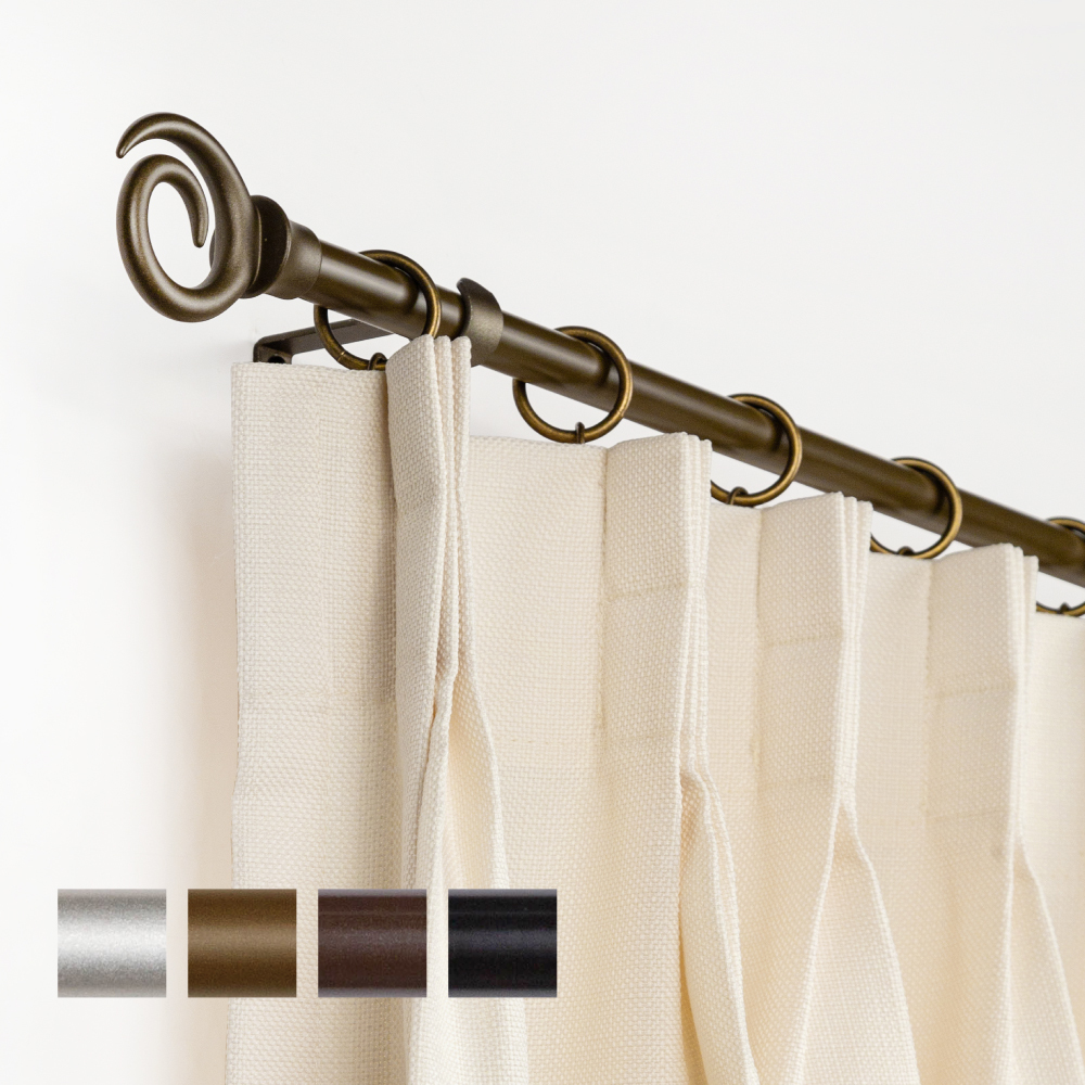 15.7mm│歲月印記 │伸縮窗簾桿架│4色2尺寸