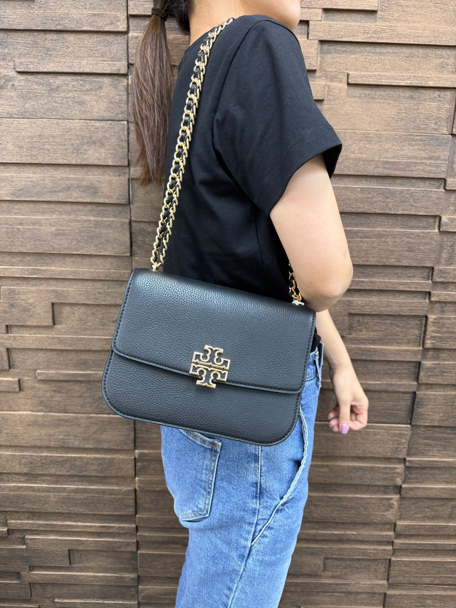 LYS01595 Tory Burch 雙T金屬Logo 單肩/斜孭袋