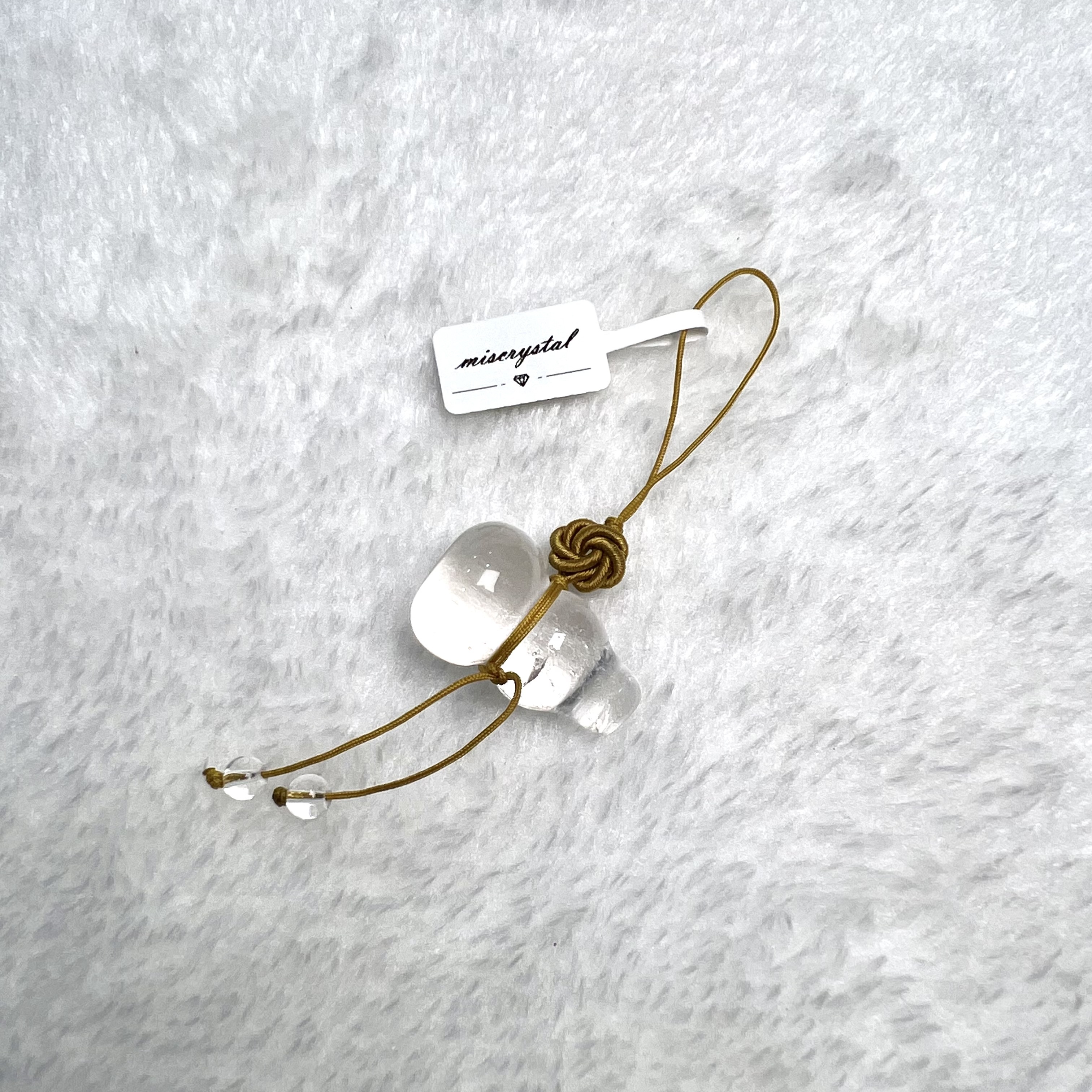 白水晶葫蘆掛飾 #A730A