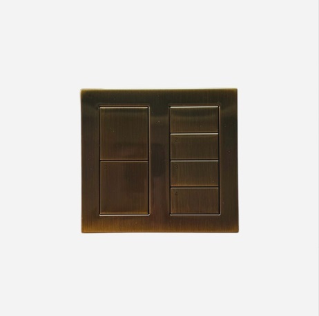 路創 HQWT-S-P24W-QB QS 裝置：HOMEWORKS QS PALLADIOM 鍵盤 古铜色