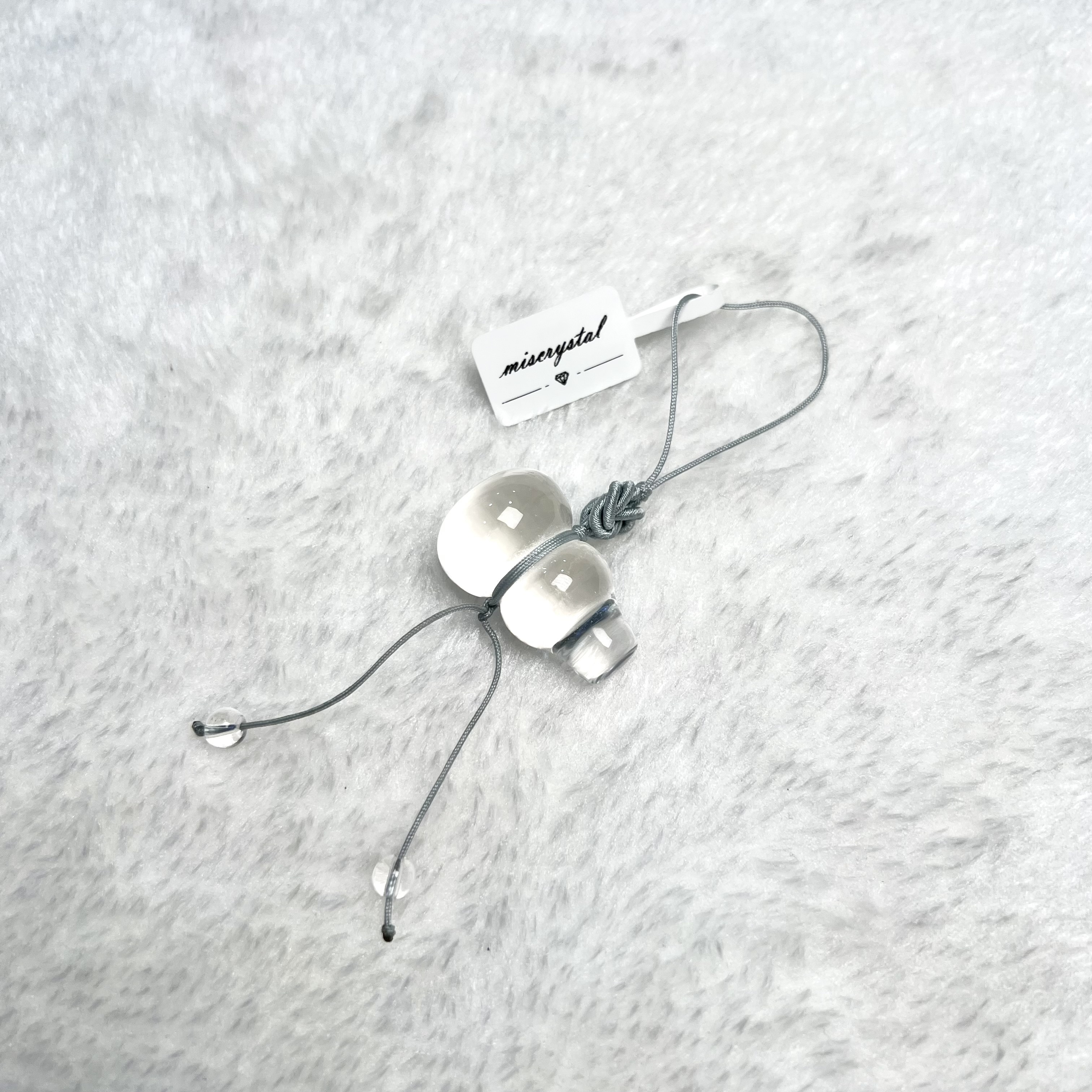 白水晶葫蘆掛飾 #A730B