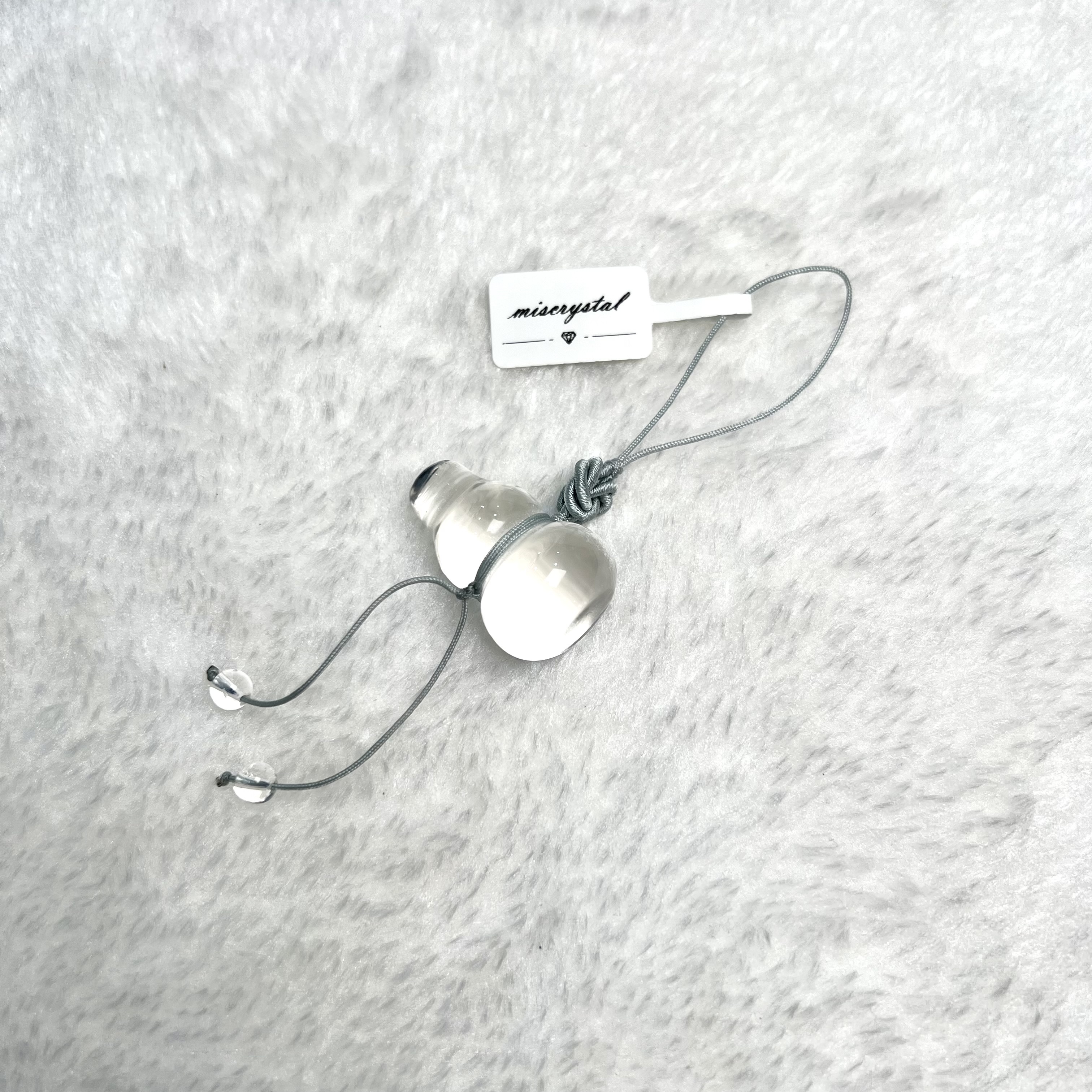 白水晶葫蘆掛飾 #A730B