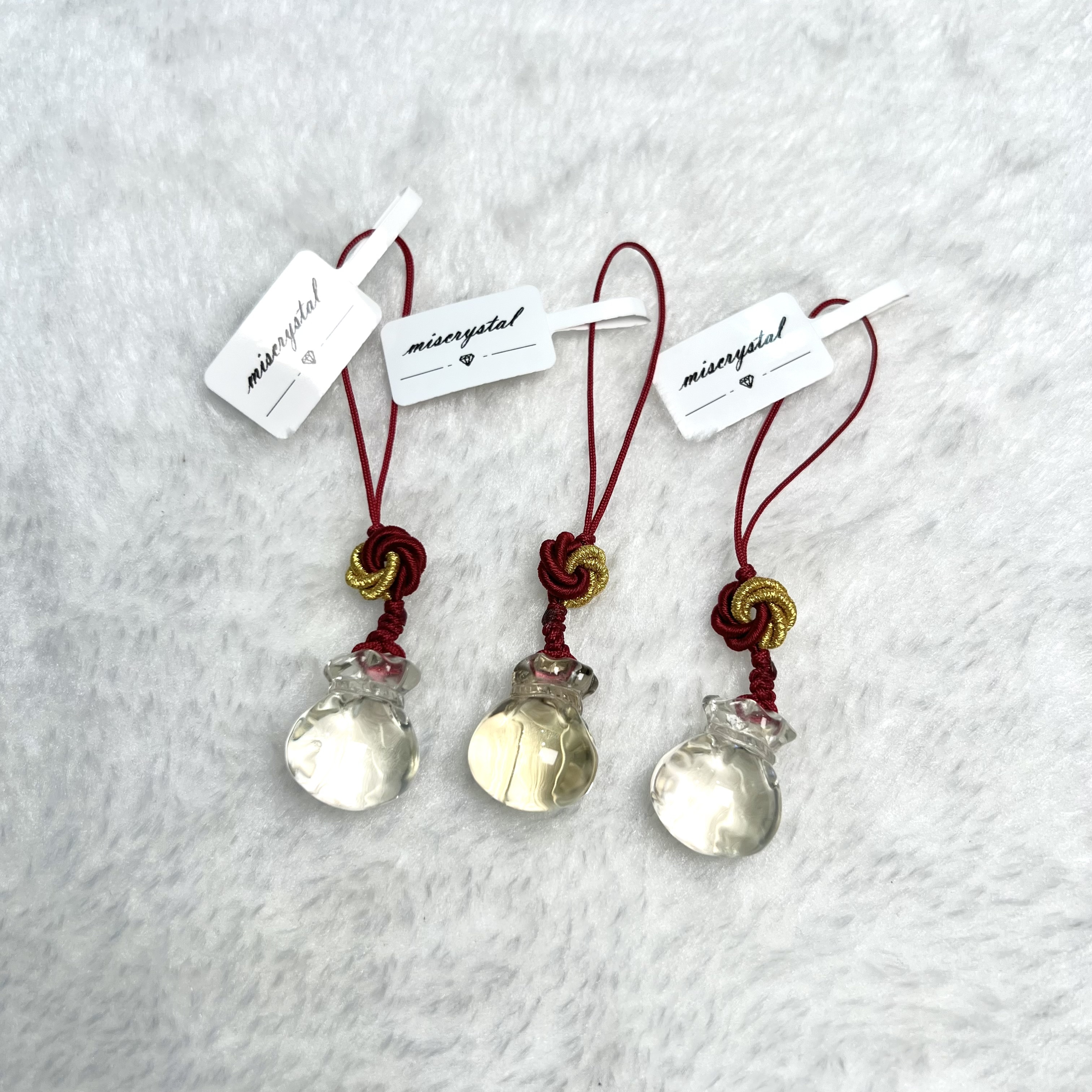 黃水晶福袋掛飾 #A731