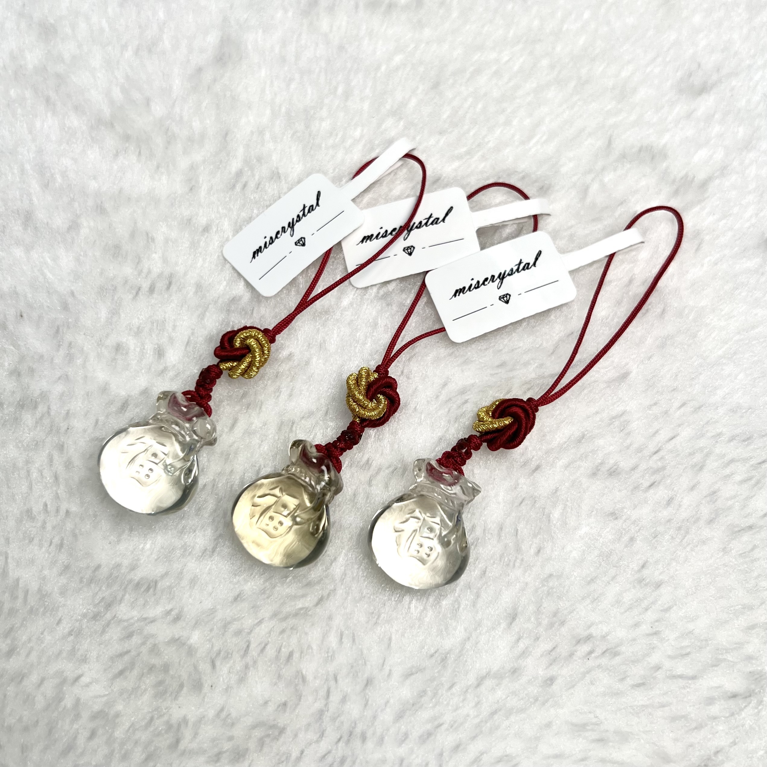 黃水晶福袋掛飾 #A731