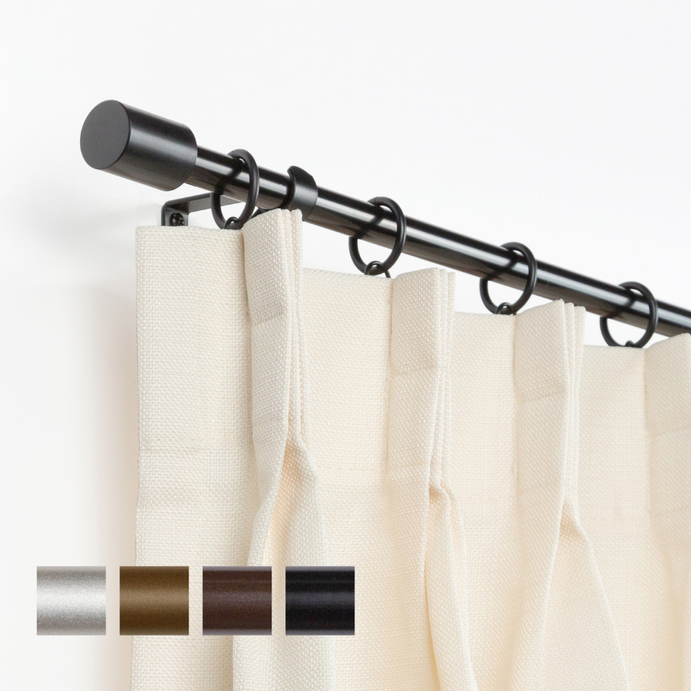 15.7mm│法式簡約 │伸縮窗簾桿架│4色2尺寸