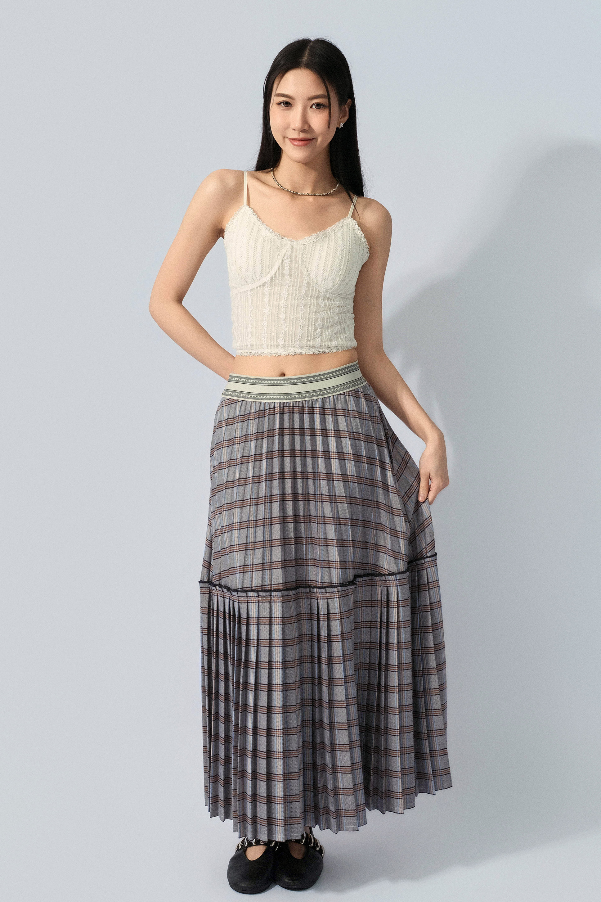 心心蝴蝶結直紋蕾絲bra top (預購產品）