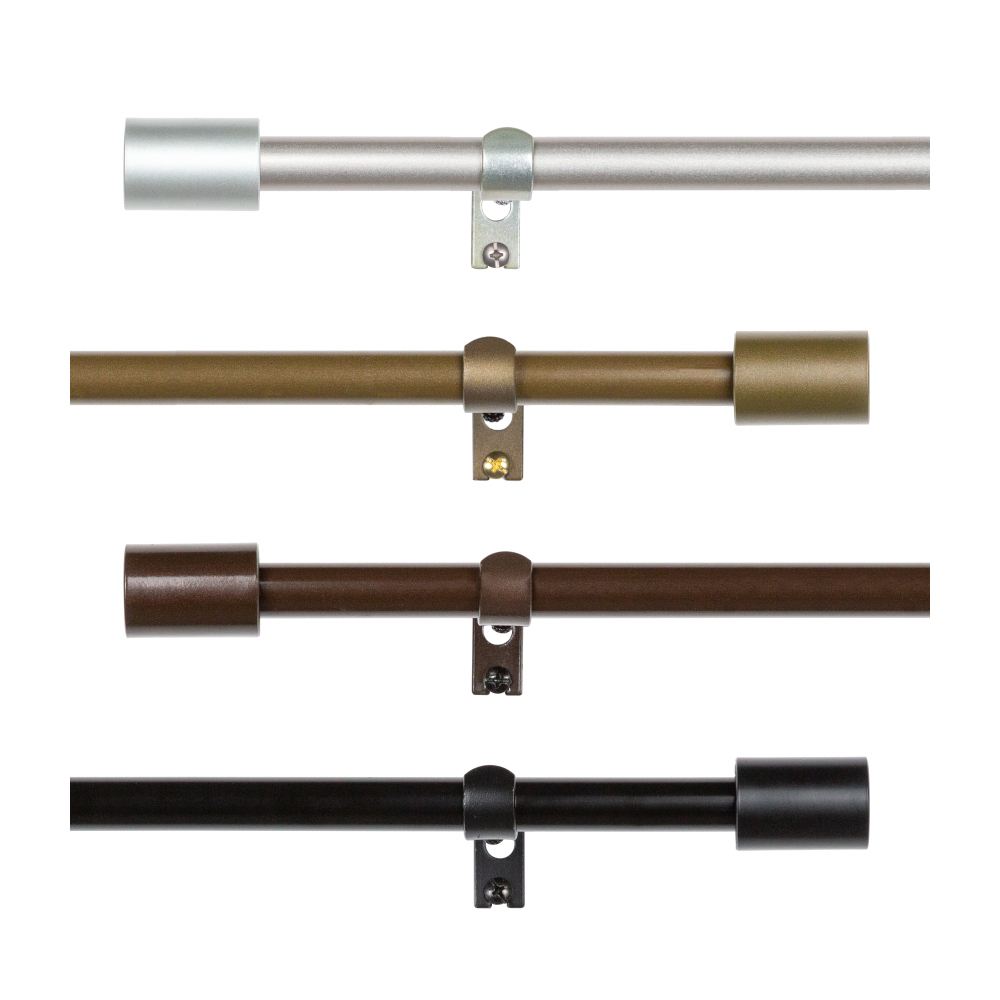 15.7mm│法式簡約 │伸縮窗簾桿架│4色2尺寸