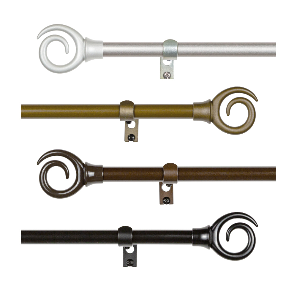 15.7mm│歲月印記 │伸縮窗簾桿架│4色2尺寸