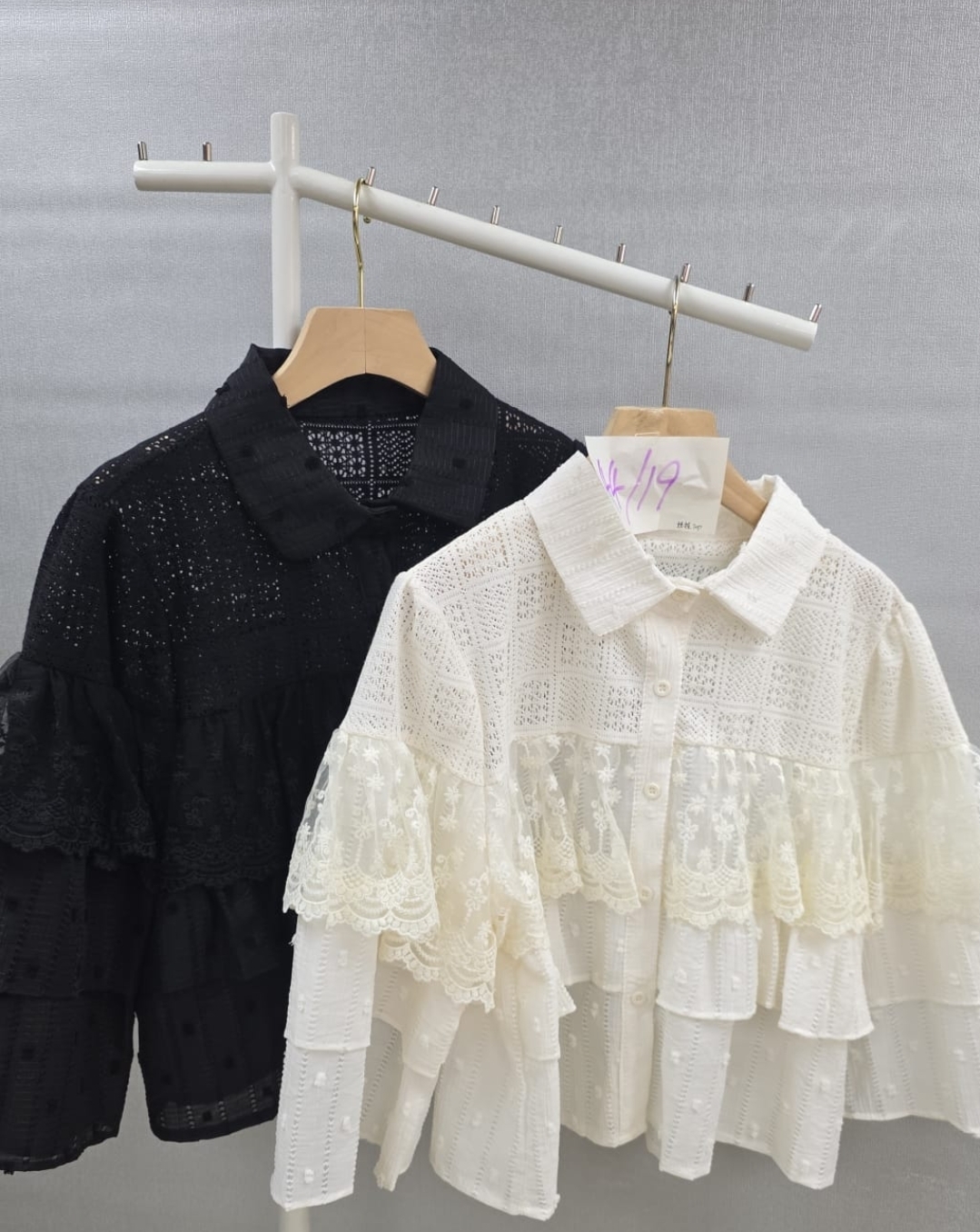 CF9820 層層喱士襯衫  胸44  長19