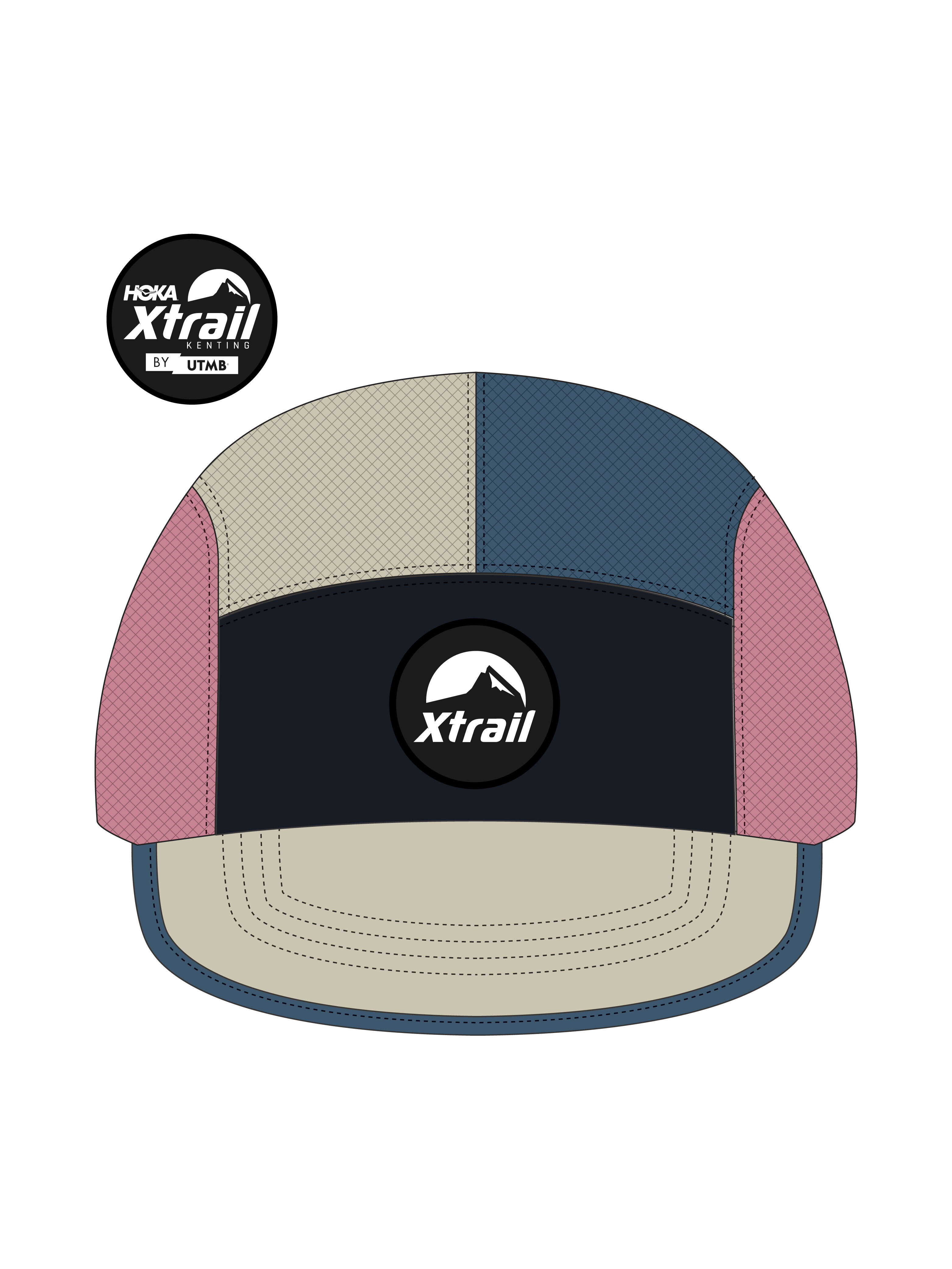 Xtrail BY UTMB透氣五片帽