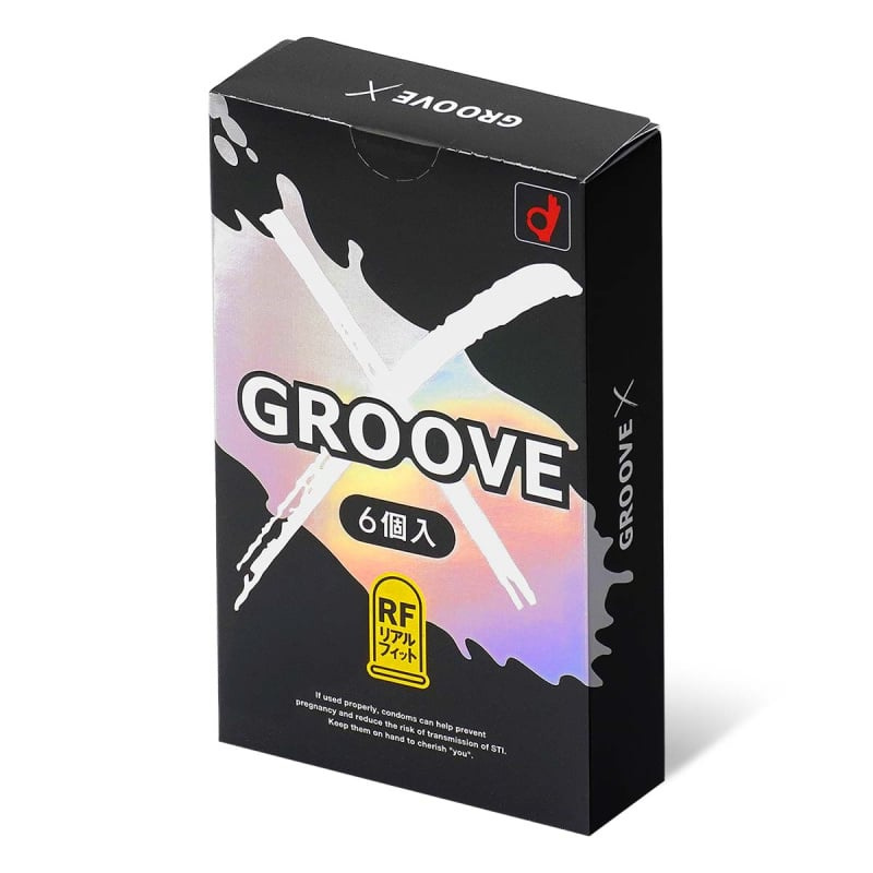 岡本 Okamoto 岡本 GROOVE X 真貼身 安全套 粉紅色 6片裝