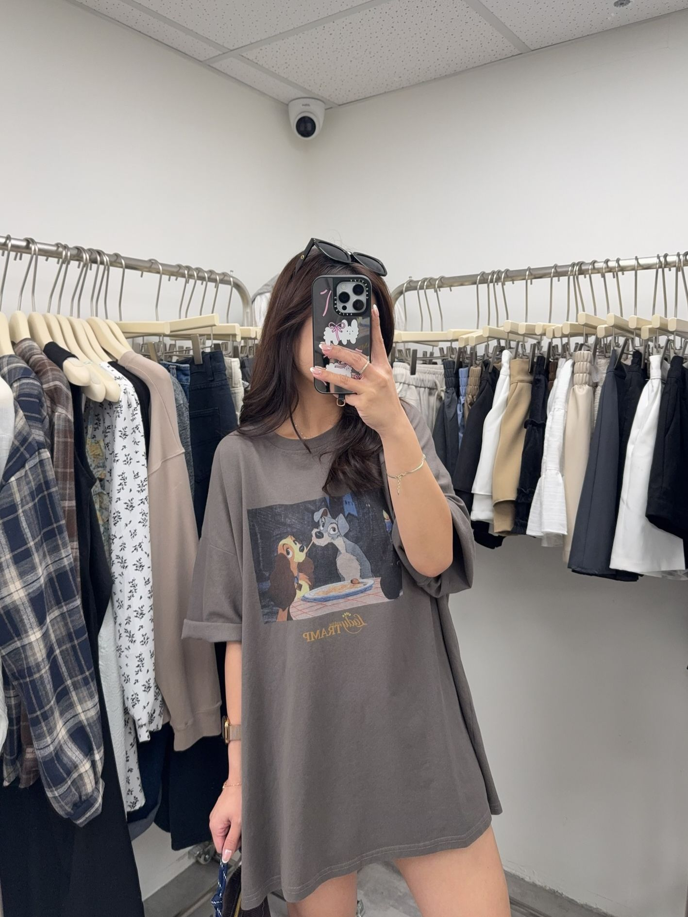 Lady and Tramp Tee(灰綠色)