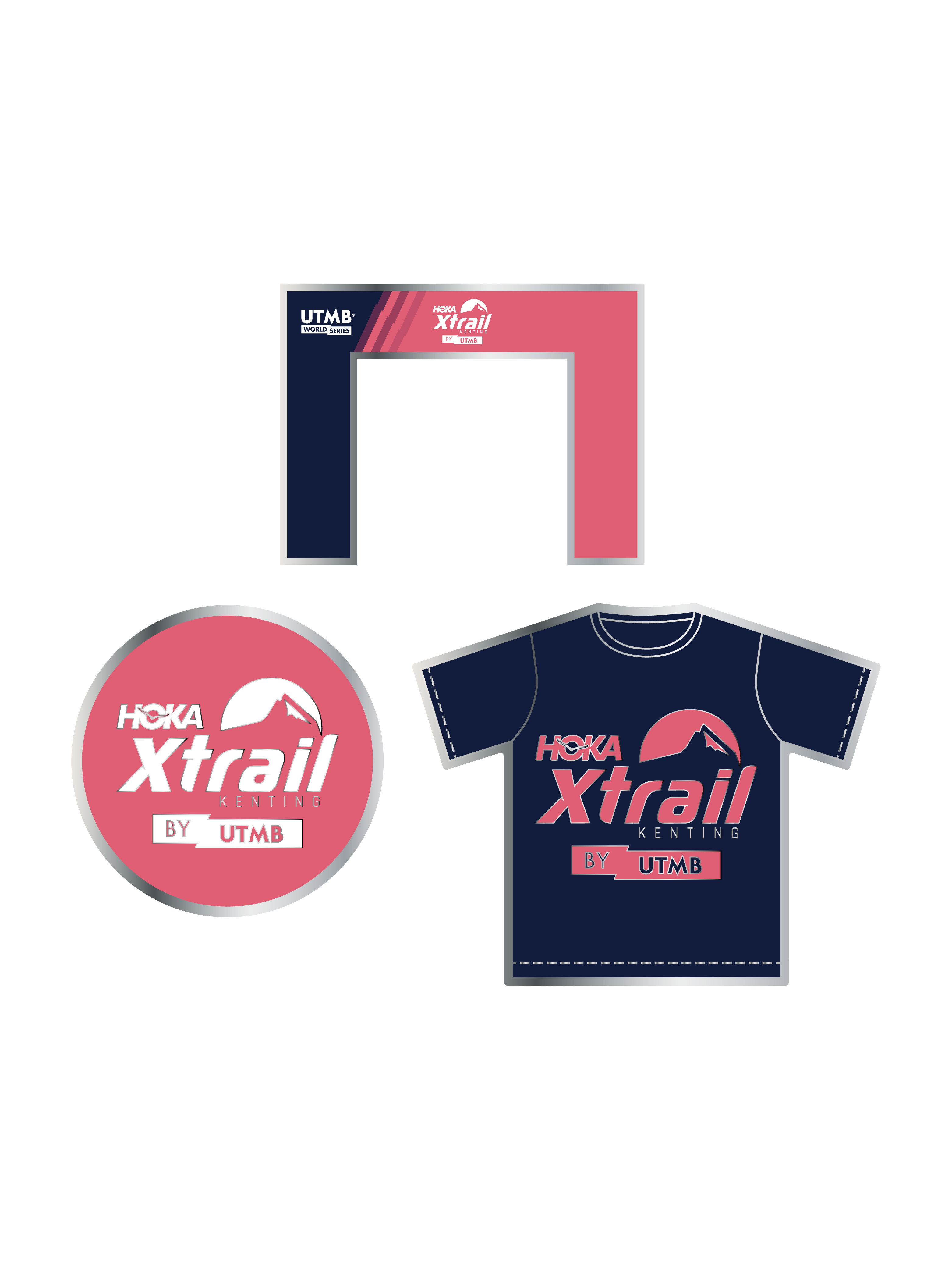 Xtrail BY UTMB紀念徽章組