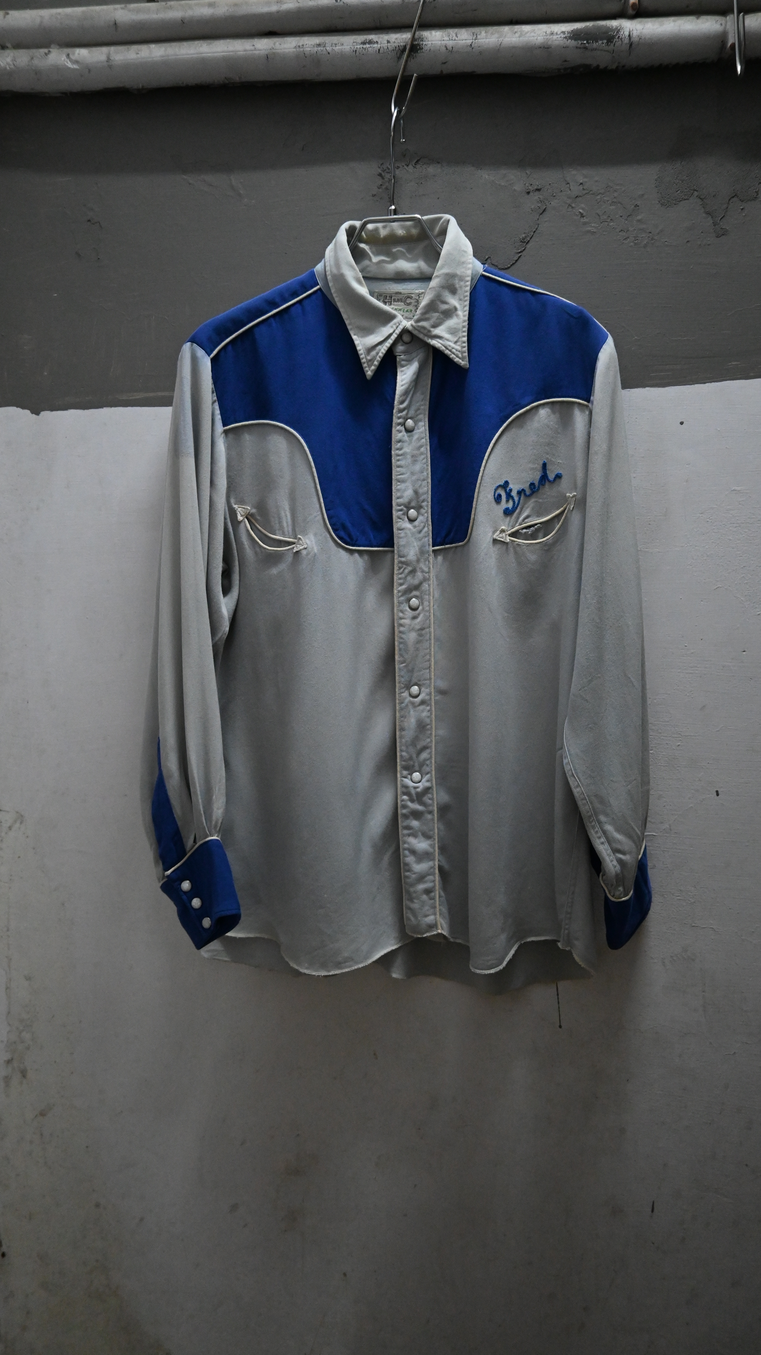 50’s H BAR C 2TONE Rayon Western Shirt