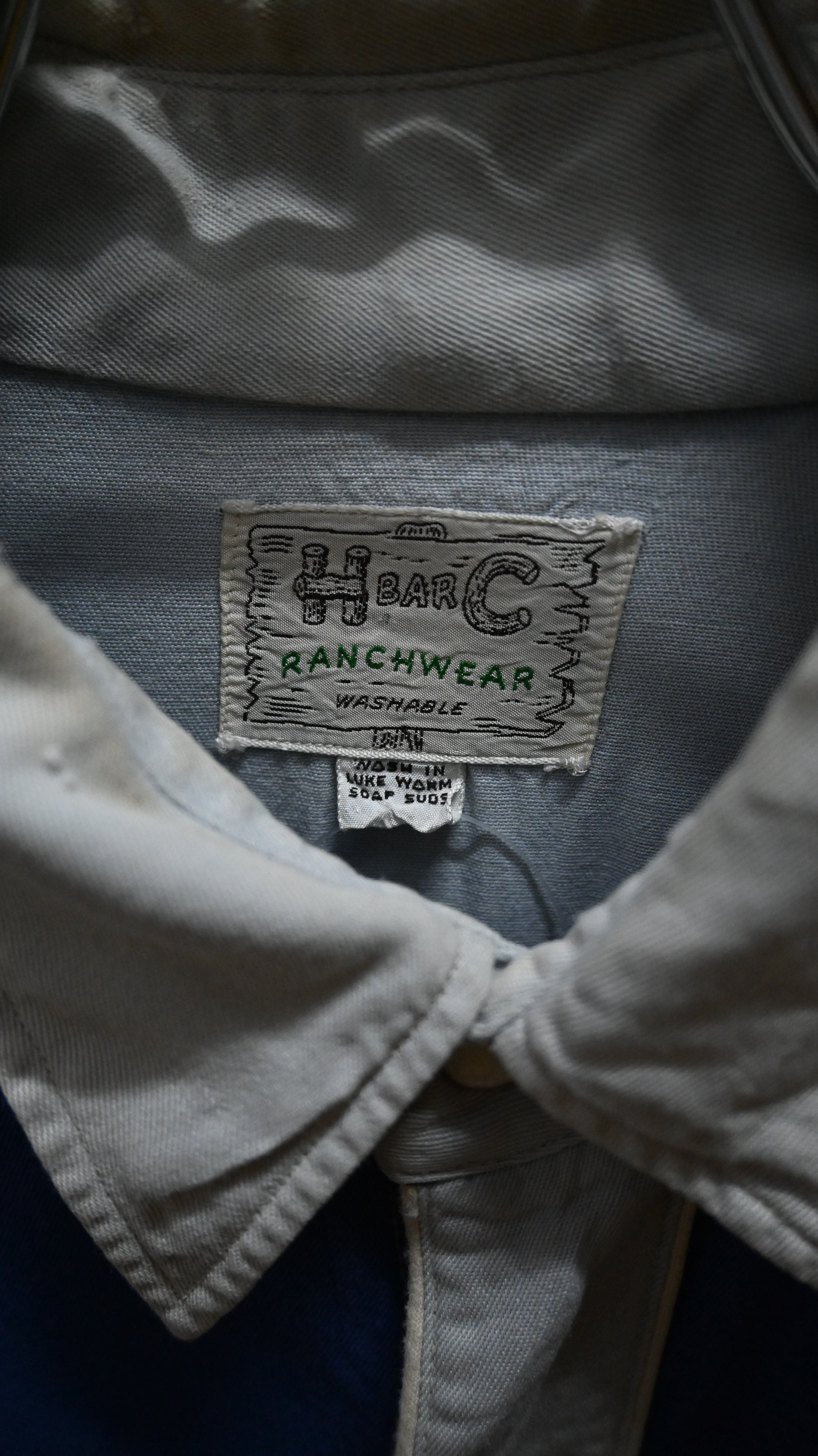 50’s H BAR C 2TONE Rayon Western Shirt