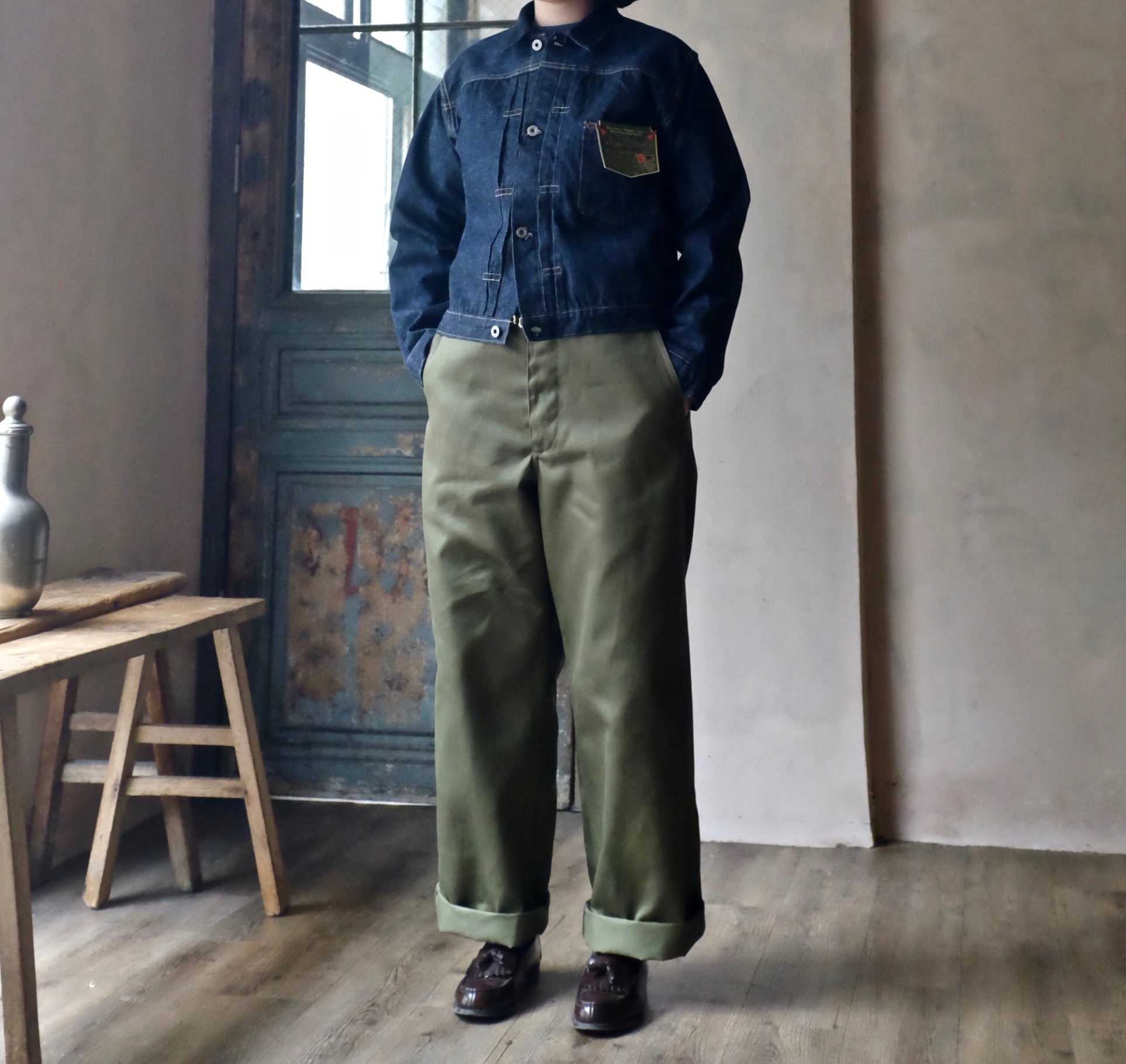 HOUSTON M-1941 Chino Trousers Olive Drab