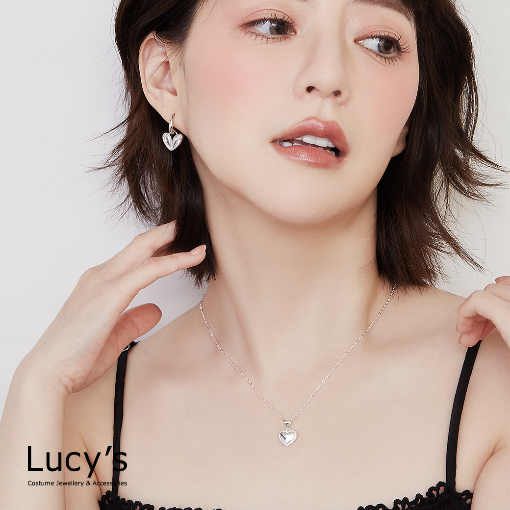 925純銀 描心 項鍊 (129665)