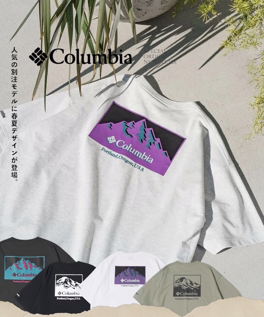 |日本限定🇯🇵| Columbia 山景Logo 短TEE 經典/撞色款 人氣別注款