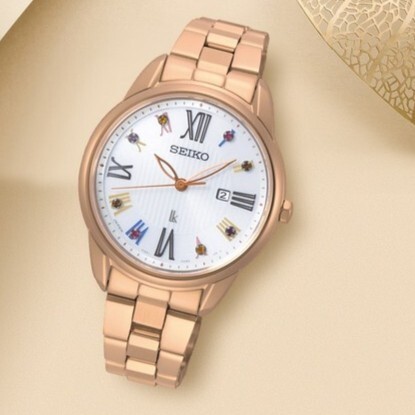 【SEIKO Lukia 精工】Lukia 現代女性 自信 閃耀 太陽能  玫瑰金 女錶 SUT368J1