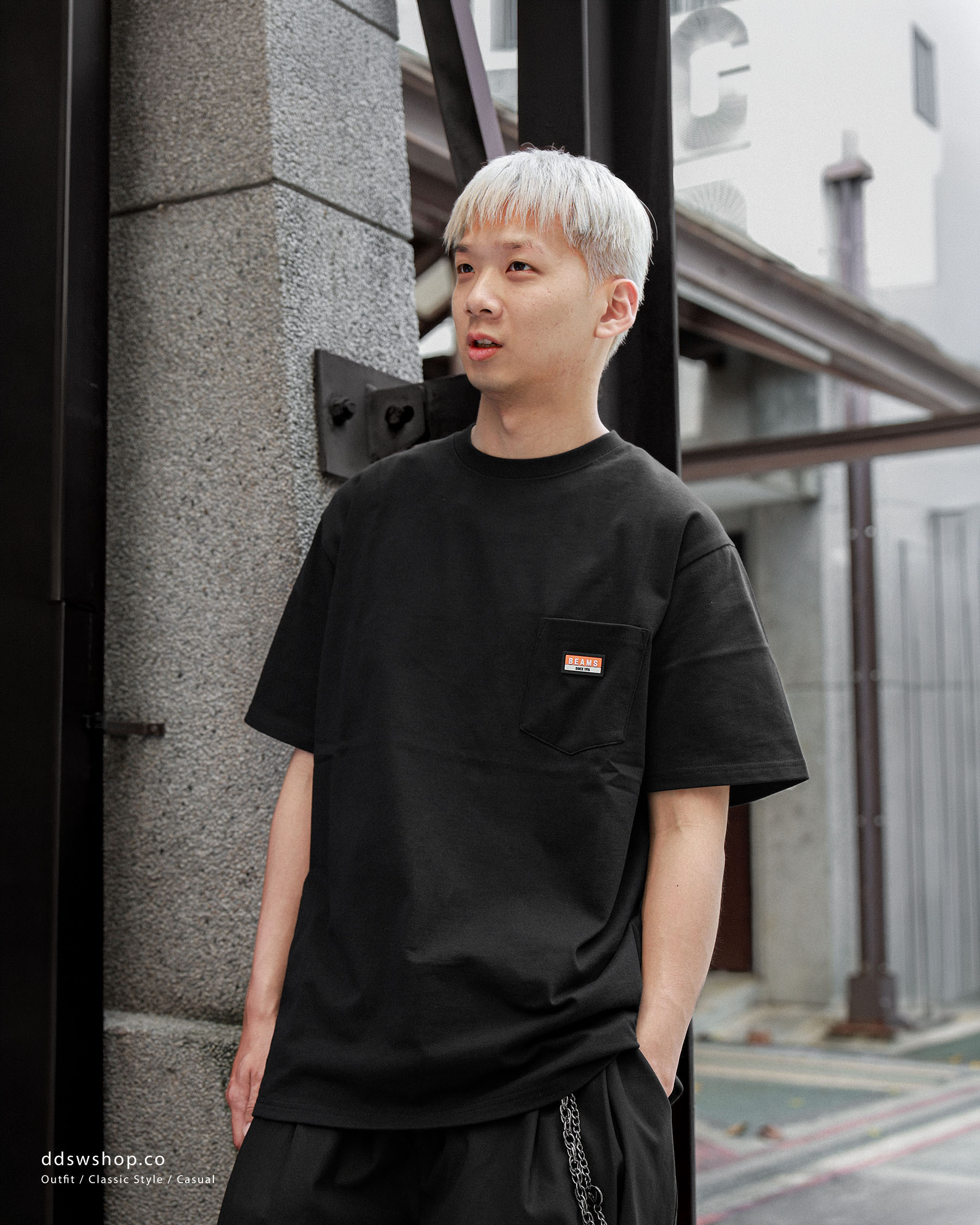 "代購" BEAMS 重磅 小標LOGO 短袖