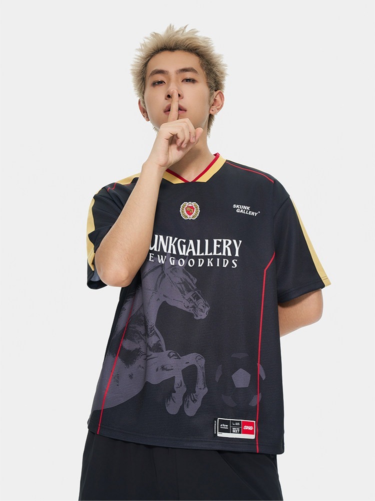 AFGK x SKUNK GALLERY Collaboration Horse Racing Jersey - A FEW GOOD KIDS