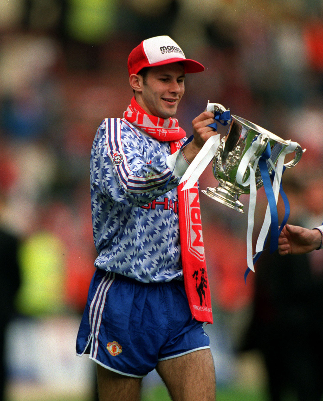 1990 Manchester United Retro LS Away Shirt with Number