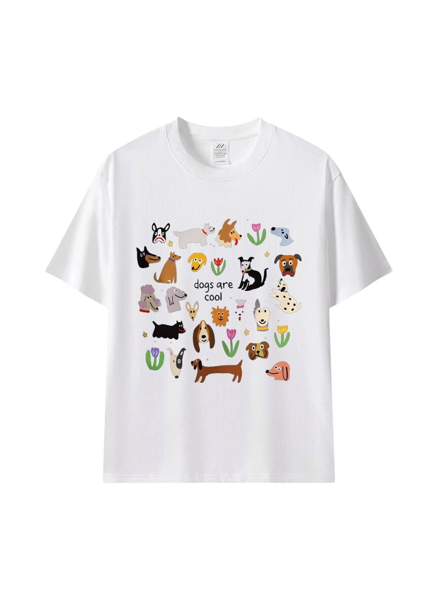 🐶 Dogs Are Cool｜狗狗塗鴉棉T
