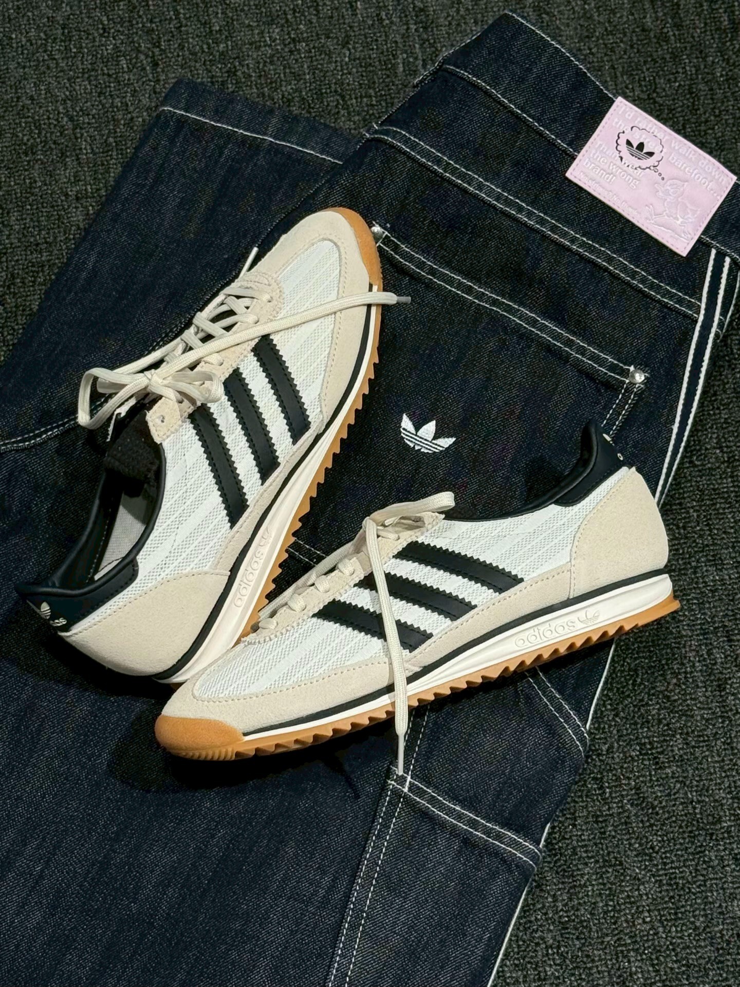【Luxury】 ADIDAS Originals SL 72 OG LT 休閒鞋 舒適貼合 愛迪達T頭鞋 生活休閒鞋 男女同款 白 KZ6947