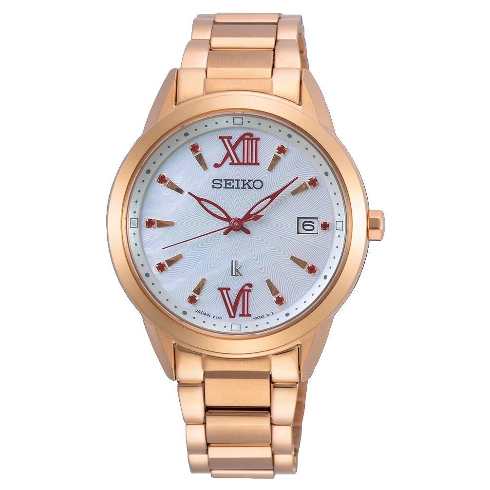 預購款【SEIKO Lukia 精工】Lukia 現代女性 自信 閃耀 太陽能  玫瑰金 女錶 SUT392J1