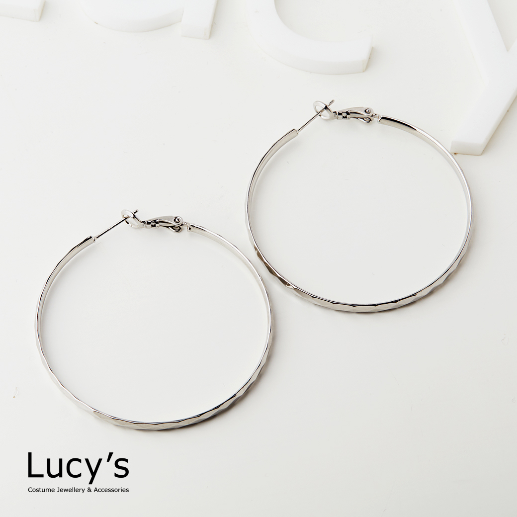 稜光 圈型耳環 (127804)