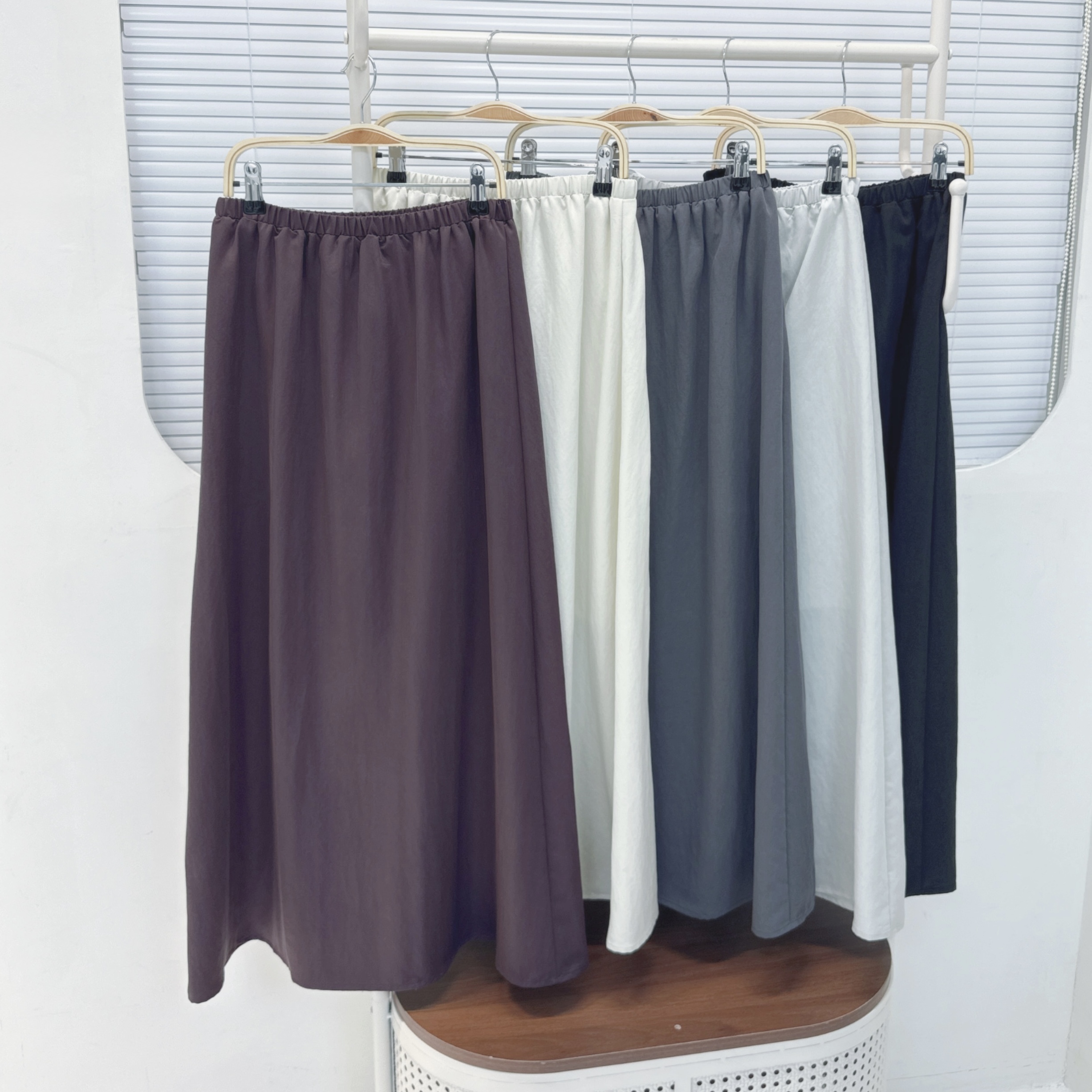 【Hoi2推介】淨色簡約半裙 (H42-H46)