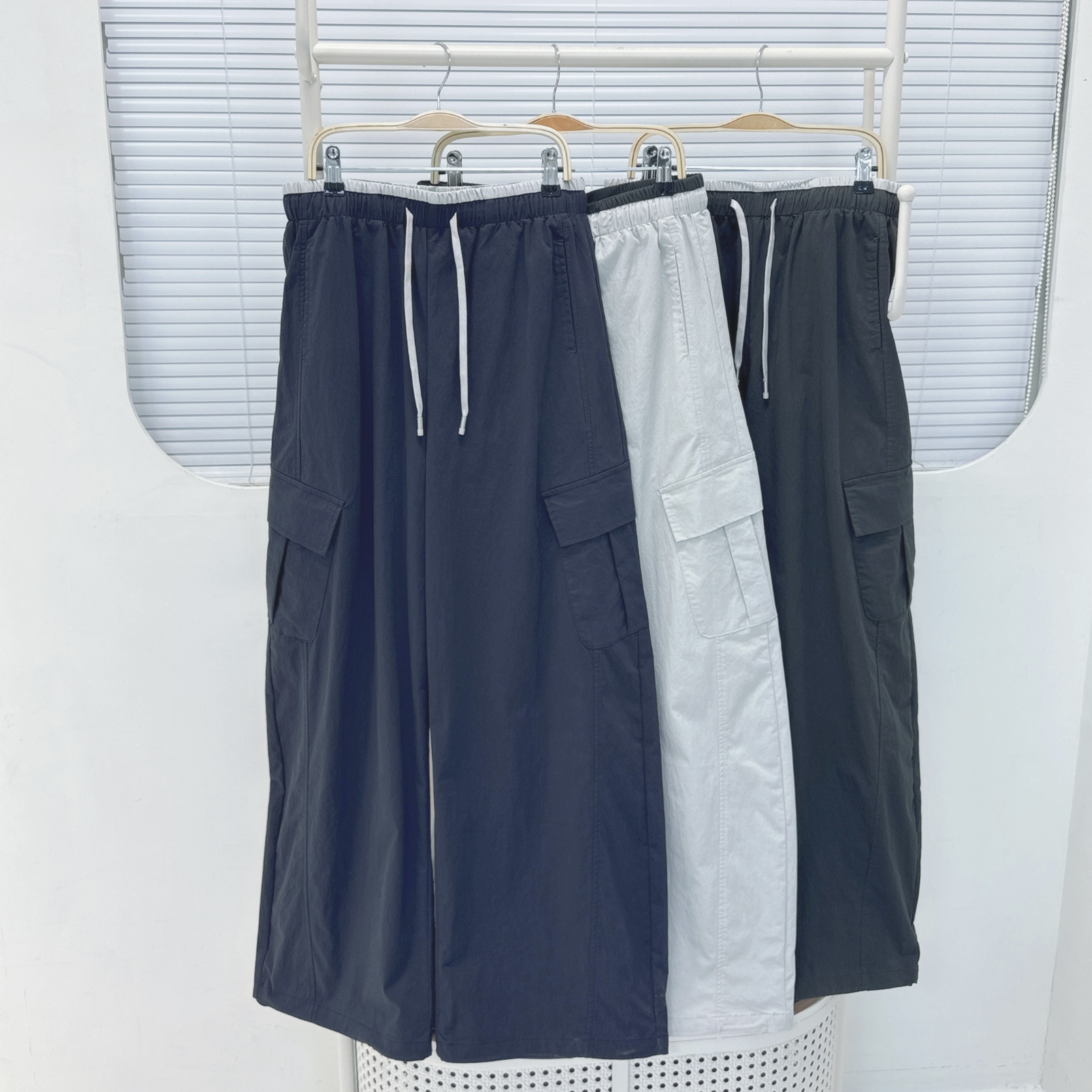 【Hoi2推介】拼色腰側袋工裝褲 (H47-H49)