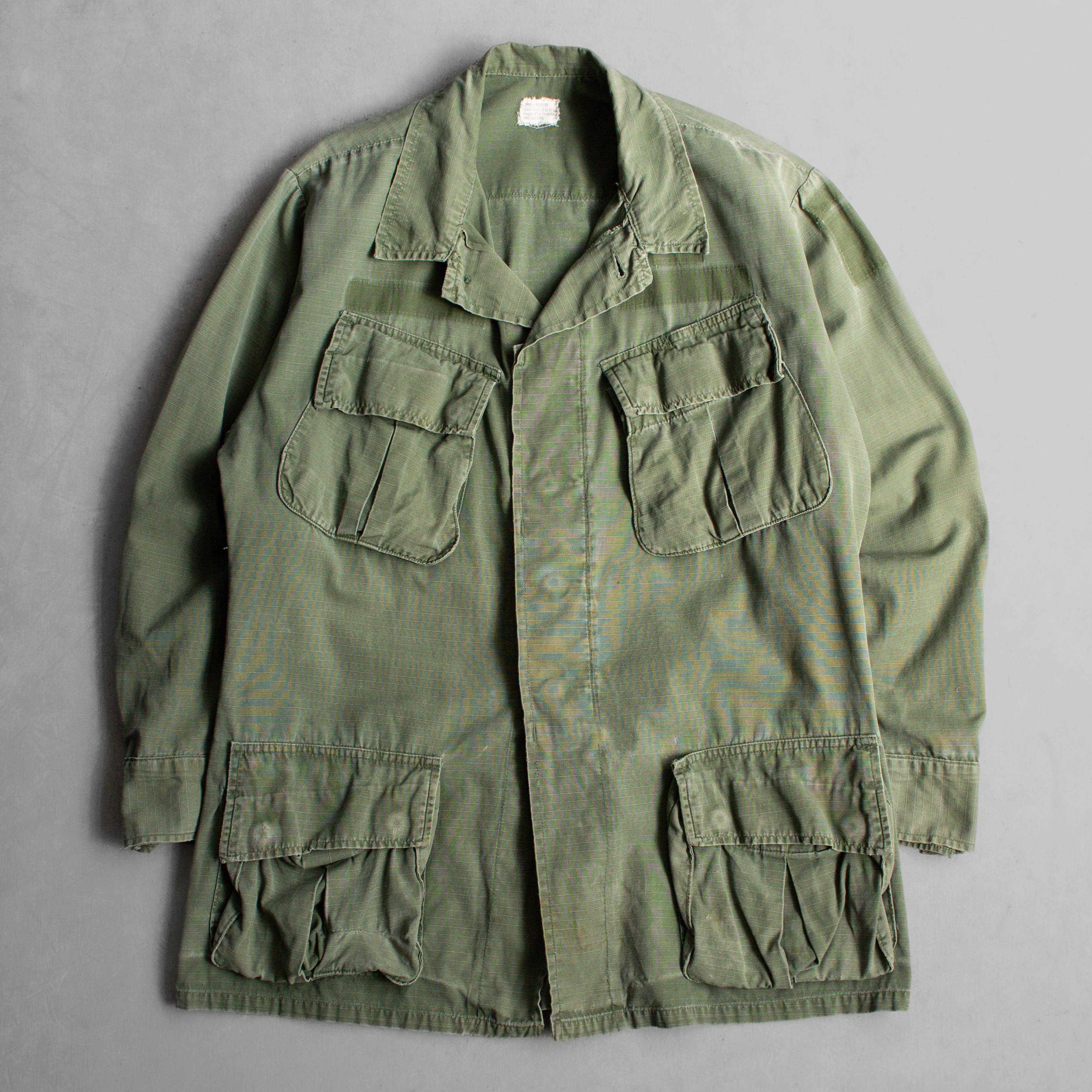 70S US ARMY JUNGLE FATIGUE SHIRT 美軍 公發 叢林 野戰 長袖 軍襯衫