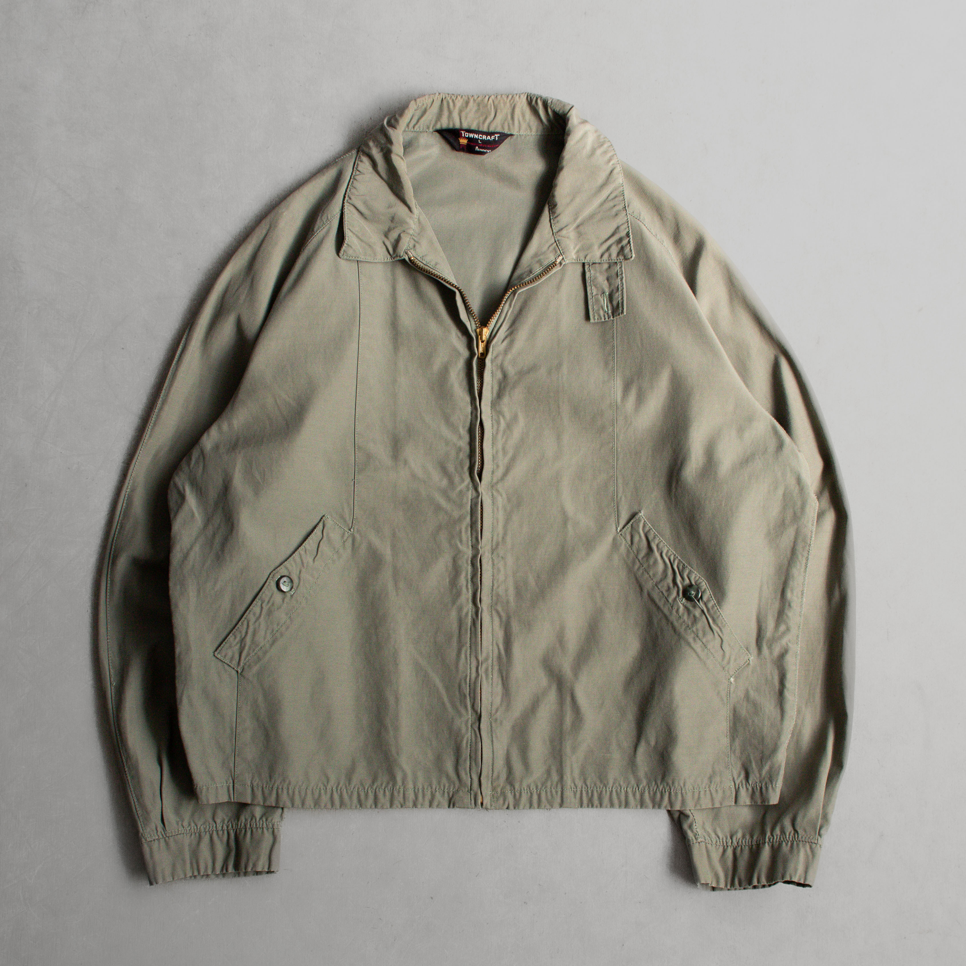 60S TOWNCRAFT HARRINGTON JACKET 美國 軍綠 短版 哈靈頓 夾克 外套
