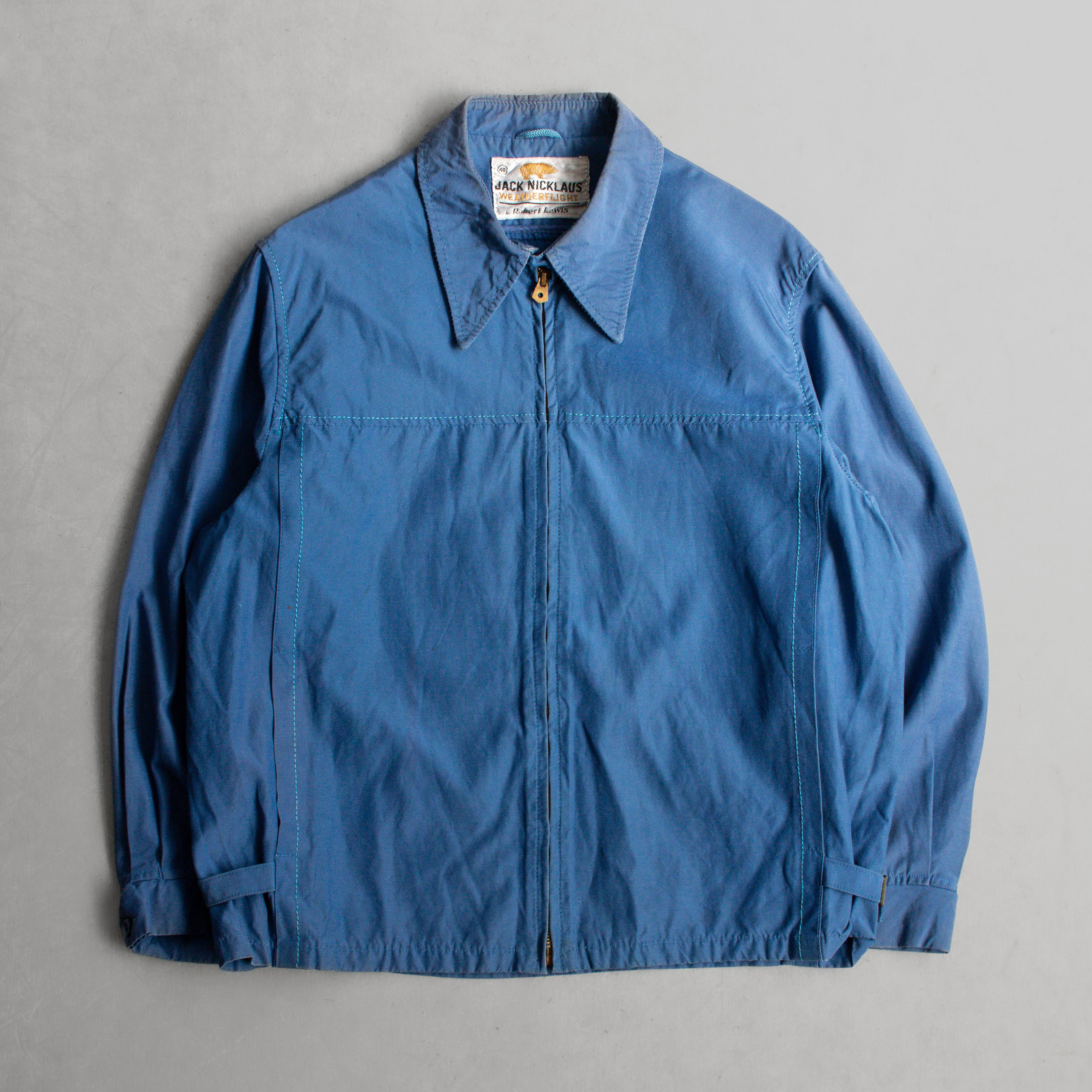 60S VINTAGE HARRINGTON JACKET 美國 藍色 短版 哈靈頓 夾克 外套