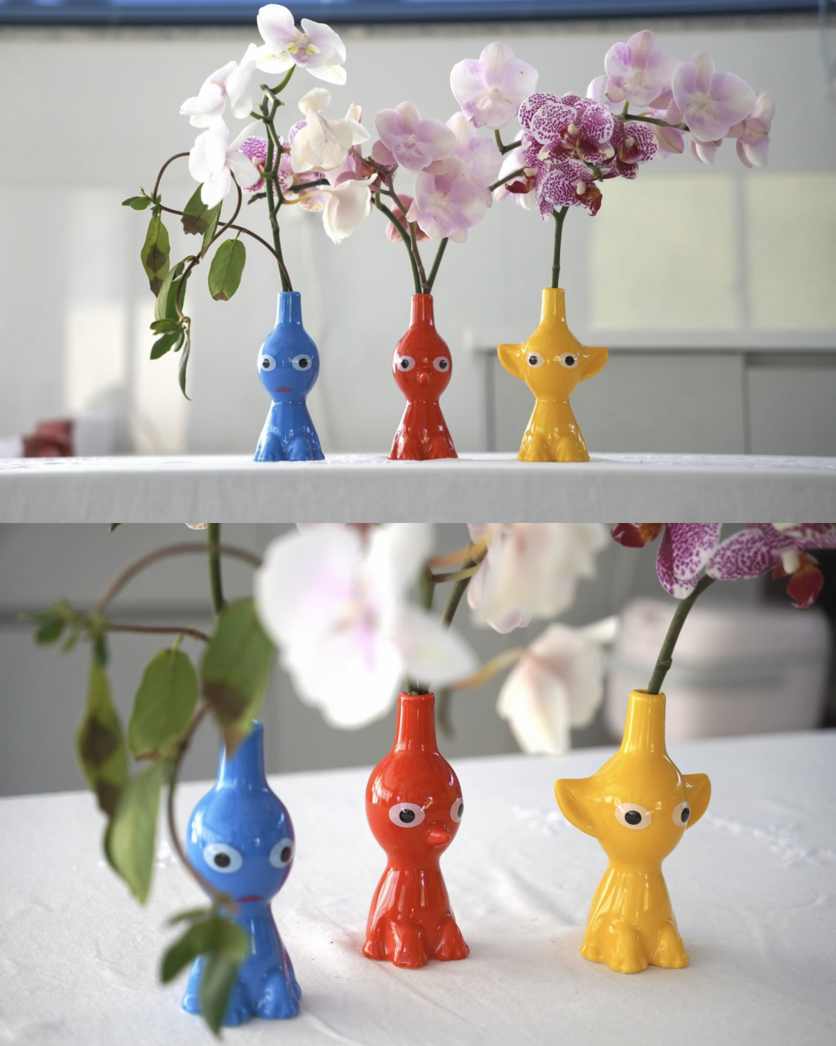 Nintendo Pikmin 花瓶 3色セット Pikmin Flower Vase Set 3 Red Blue Yellow Nintendo Japan Official
