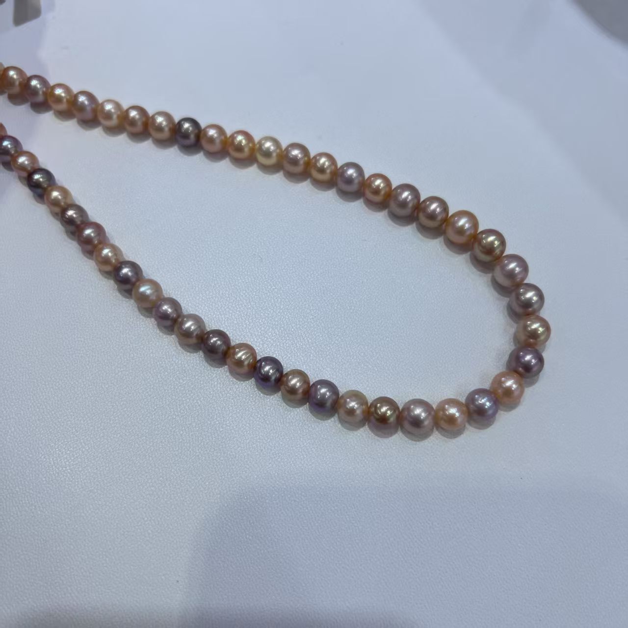 (YA130) 6-7mm糖果珍珠項鍊 - #珍珠 #2104PE