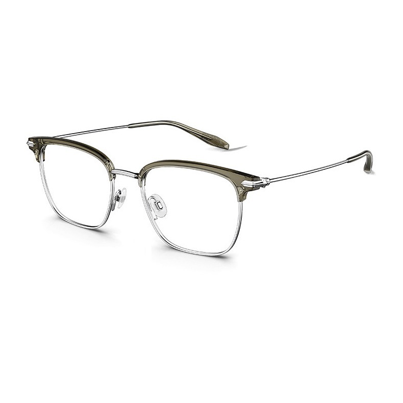 【MOLSION】MA6086 B80 眉框光學眼鏡♦(灰銀)