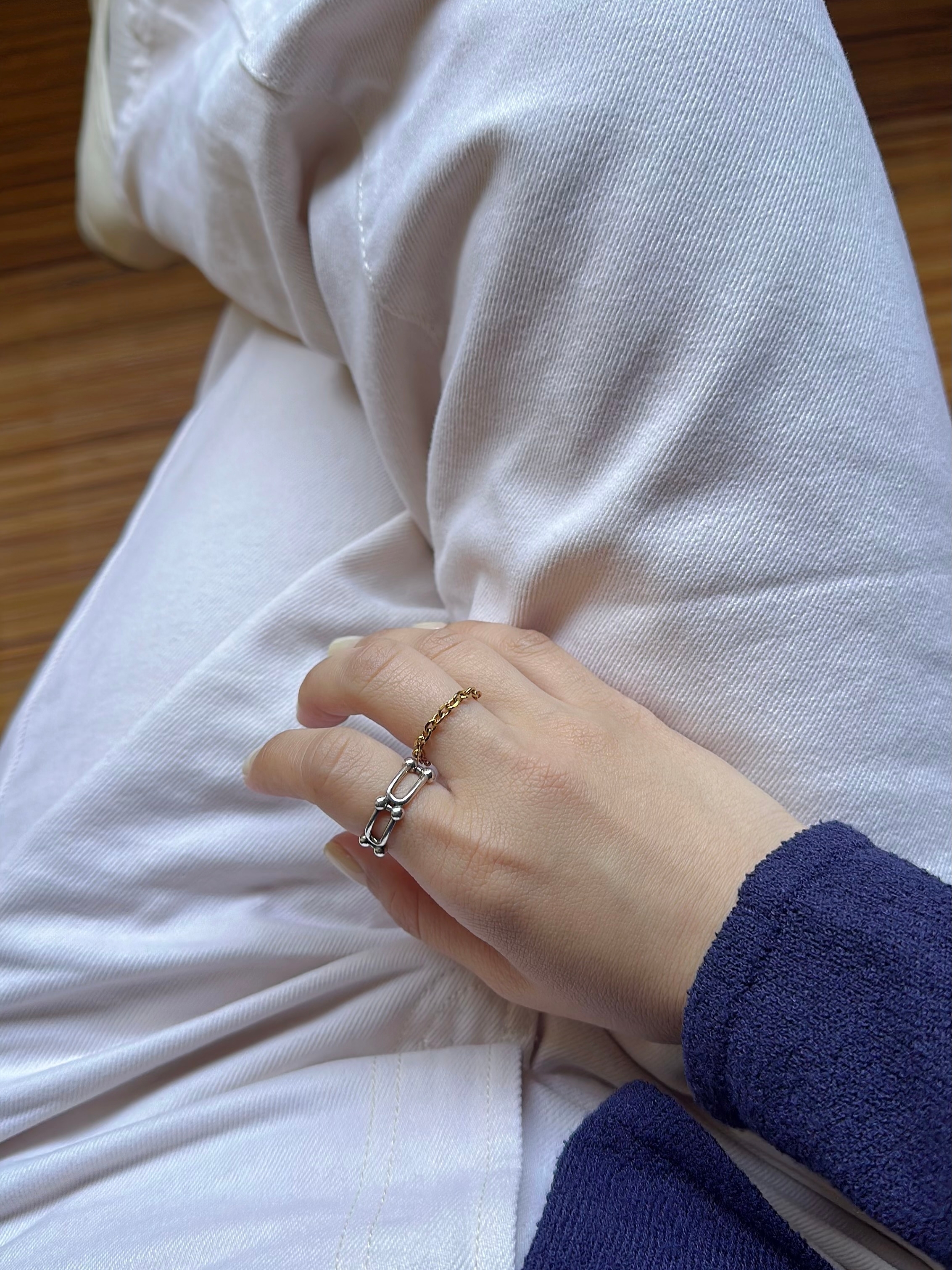 S925 orbit silver ring