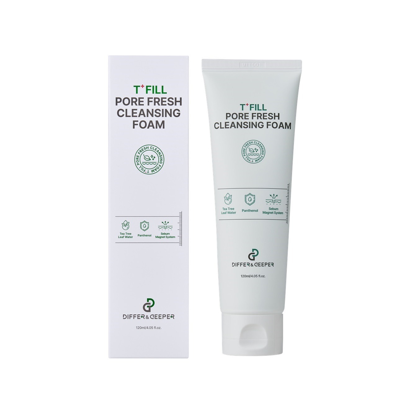 Differ & Deeper 多效合一潔面乳 Pore Fresh Cleansing Foam (120ml) (EXP:2028.09) (J12)