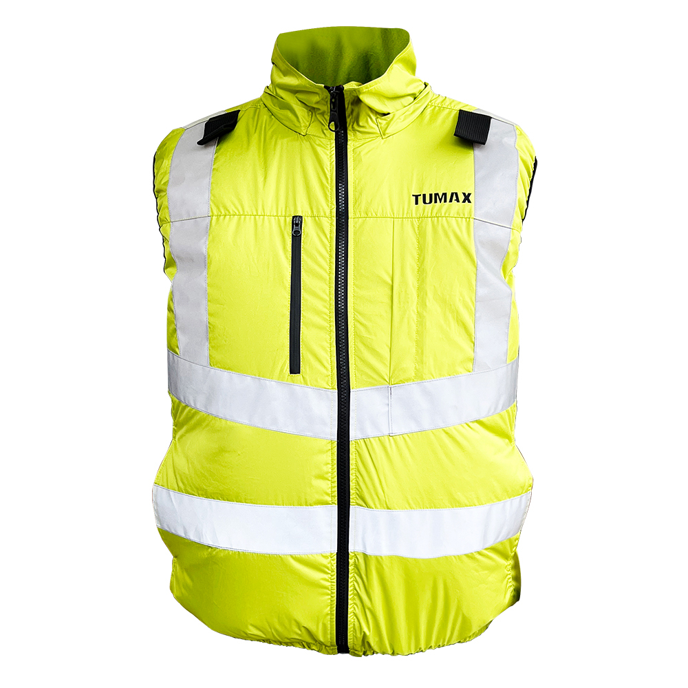 TUMAX 空調服 2026 反光款｜28V 無袖 背心 3M反光條 風扇衣