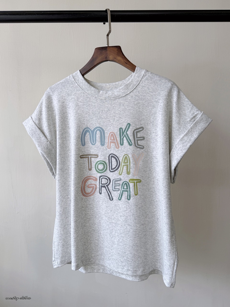 正韓GREAT彩色字母T (灰)