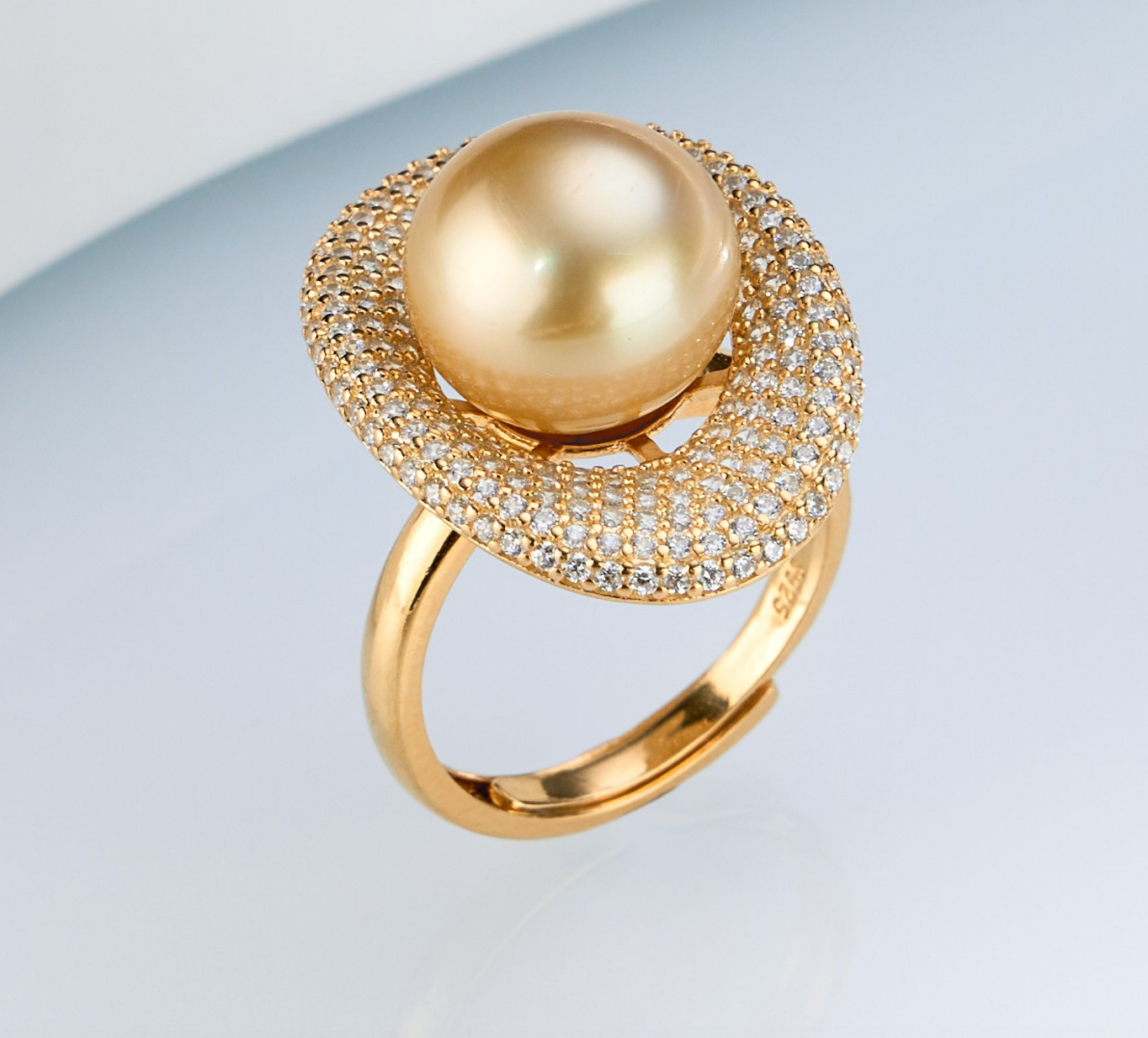 0421sz90-SZHK-PEARL-天然海水珍珠【金珠】(A52)