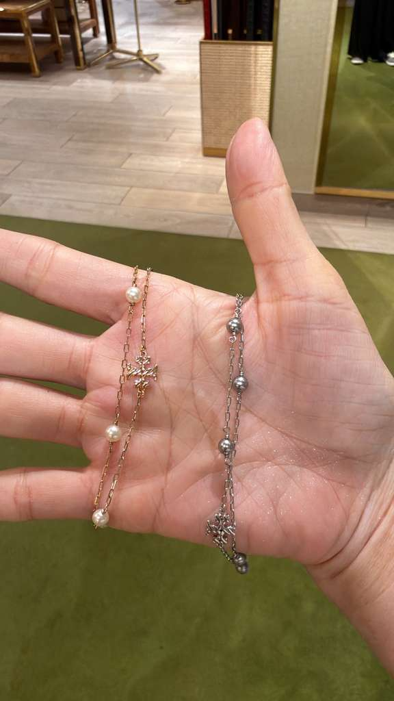 YO032 Tory Burch Eleanor 珍珠鏈條手鍊