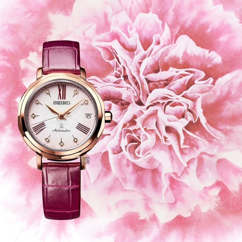 預購款【SEIKO Lukia 精工】Lukia 現代女性 25周年紀念 橄欖綠 玫金紅 機械女錶 SPB138J1 SPB140J1