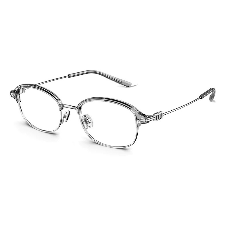 【MOLSION】MO6010 B16 眉框光學眼鏡♦(銀)